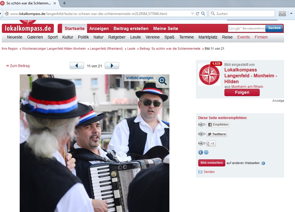 Kroatische Band Double M - Schlemmermeile 2015 Langenfeld 2